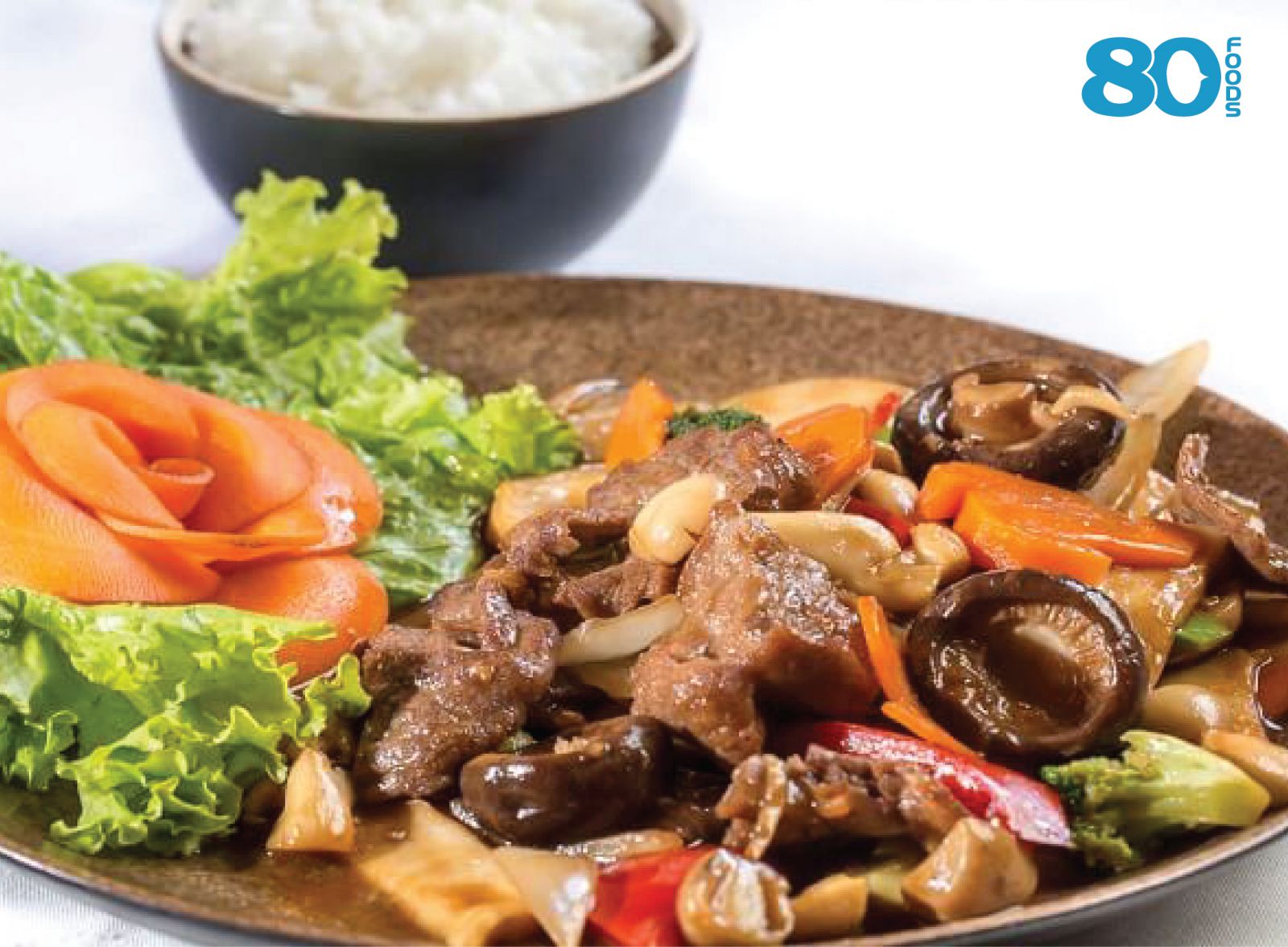 Ba chỉ bò Canada xào rau củ