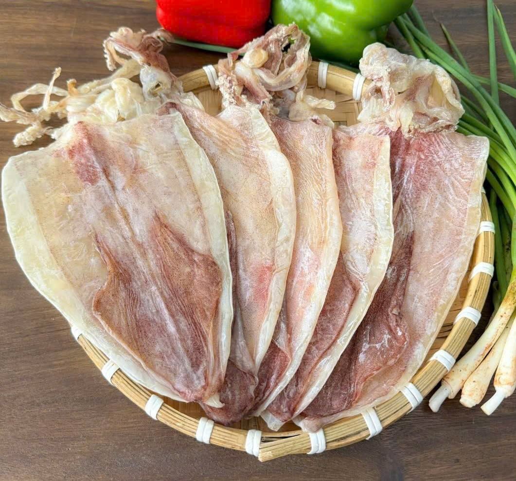 Khô Mực Câu Loại 1 Size 12-14 con/ kg Túi 500gram